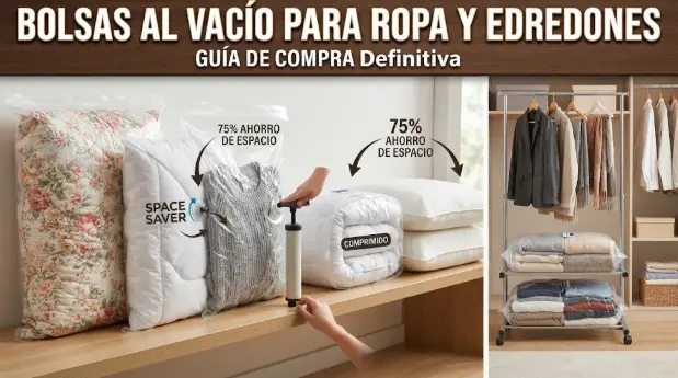 Bolsas de vacío para ropa: qué tamaño elegir, tipos y cómo usarlas